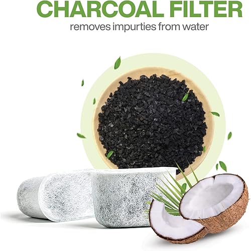 Miniatura 3 de Paquete de 6 filtros de agua de carbón de repuesto compatibles con cafeteras Breville BWF100 y Keurig, filtros de carbón activado prémium para todas