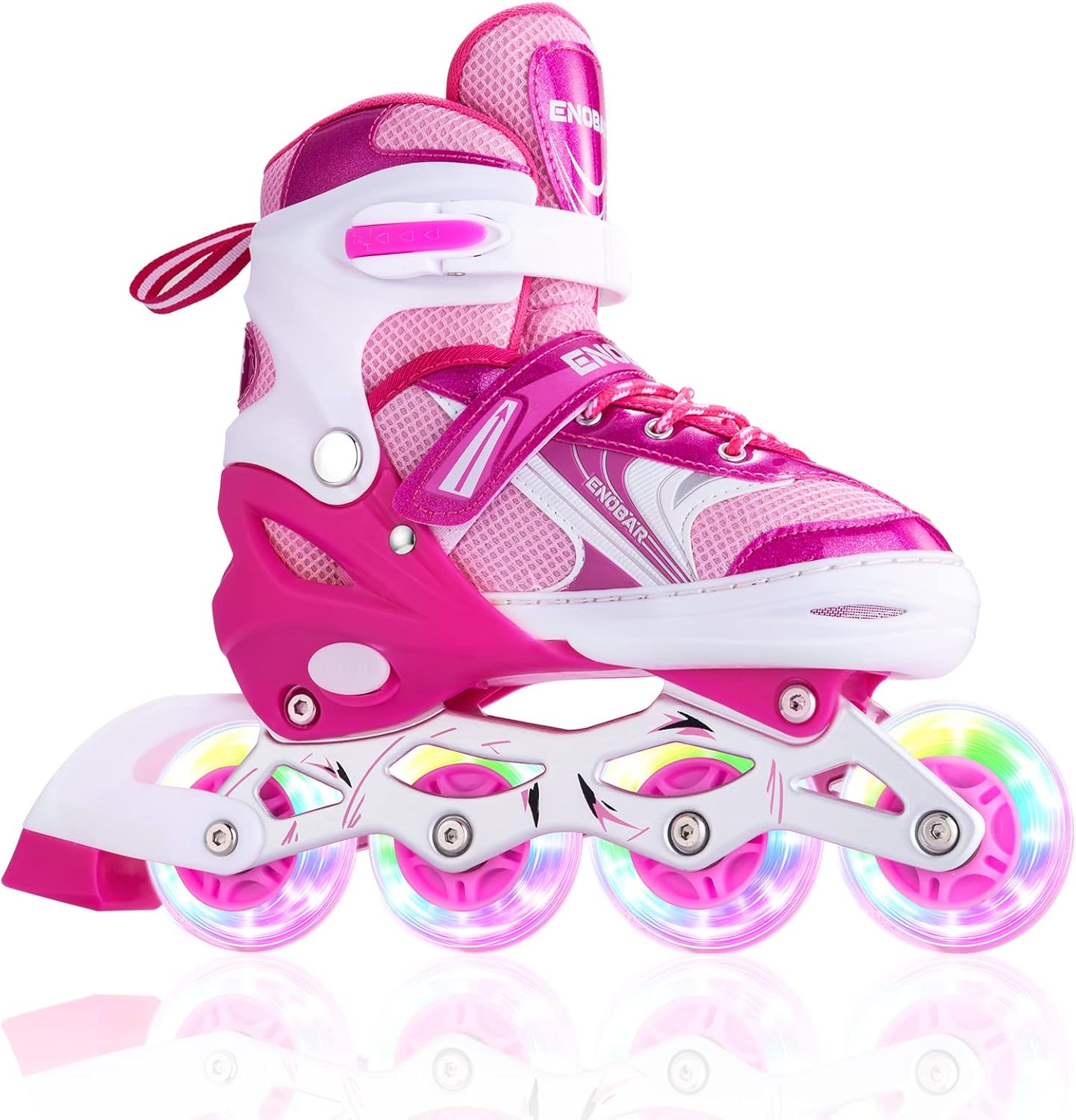 Enobar Children’s Inline Skates for Kids, Adjustable Inline Skates with Light up Wheels for Girls Boys, Roller Skates Outdoor and Indoor… : Sports & Outdoors