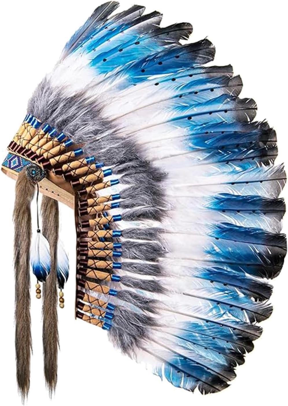 Indian Headdress Photo Props Hair Band Headpiece for Dress Up Roles Play Cosplay