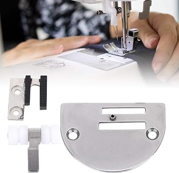 Sewing Machine Needle Plate Set, Teeth Presser Foot Industrial KI Needle Plate Kit Sewing Machine FittingSewing