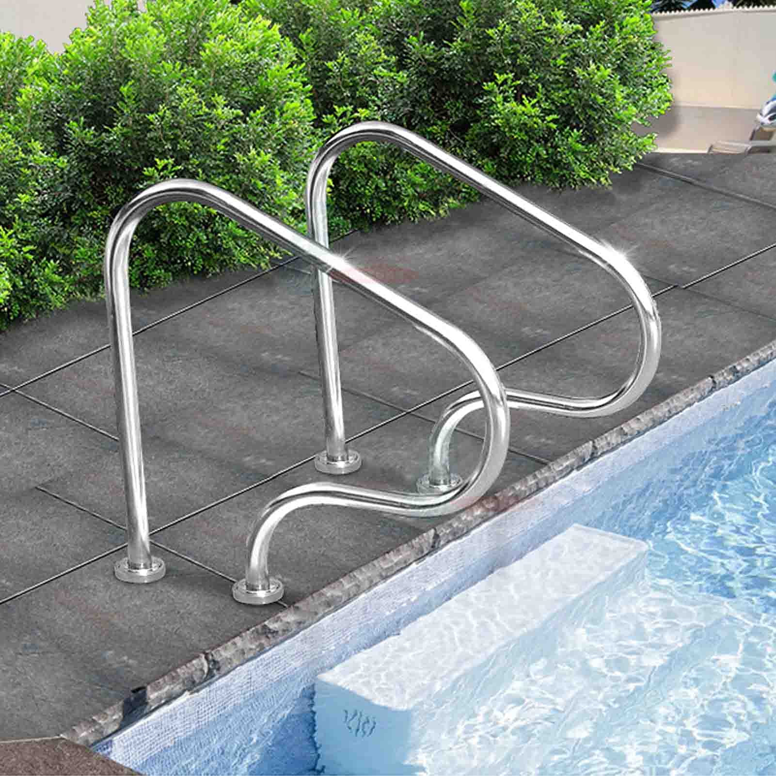 Main courante de piscine à montage facile avec rampe en inox anti-corrosion