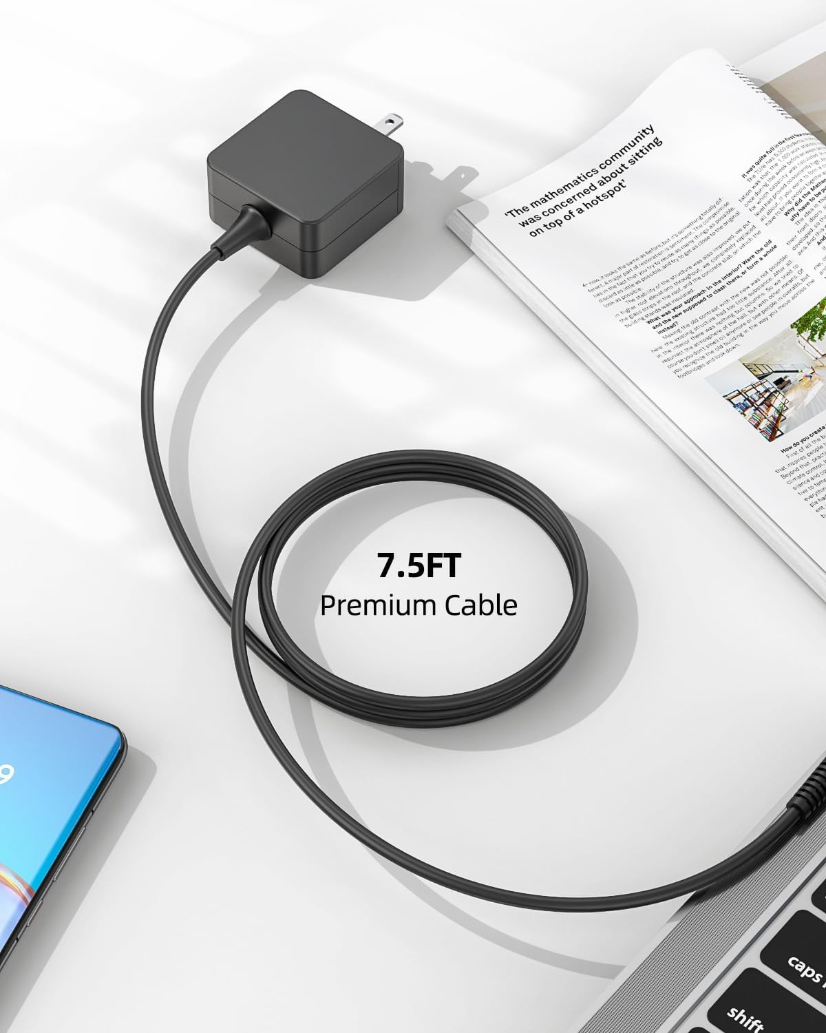 School Charger Compatible with Samsung Chromebook 3, 2 Laptop, PA-1250-98, XE500C13, 26W 12V 2.2A AC Adapter Power Supply image 3