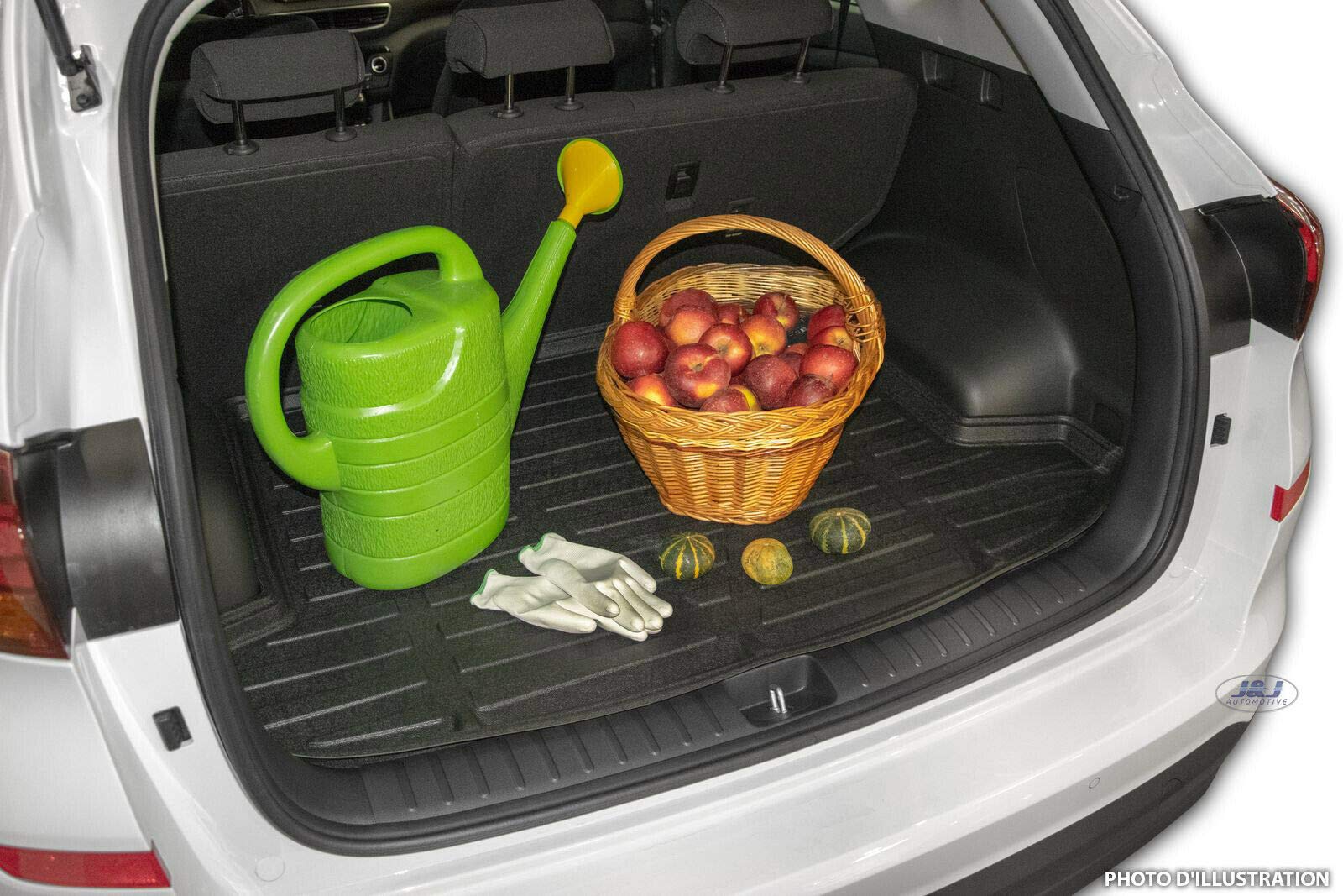 J&J AUTOMOTIVE Vasca Baule In TPE Per BMW Serie 2 F45 (dal 2014) - Bordo Alto 4 Cm, Antiscivolo, Inodore