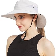 Sombreros de sol de cola de caballo para mujer, sombreros de ala ancha UPF 50+ para hombre, regalos para mujer, sombreros de pesca, sombreros tipo cubo y sombreros de playa