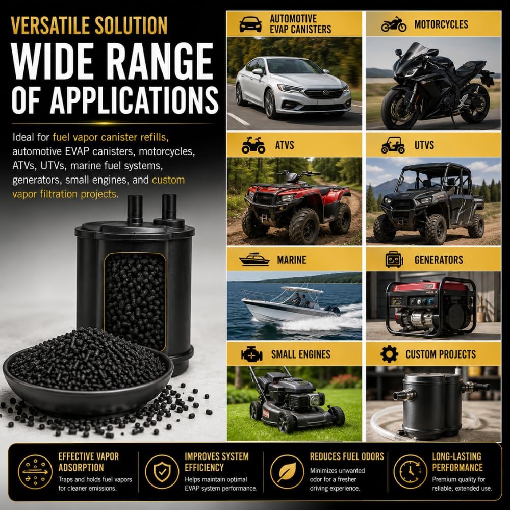 Activated Carbon for Fuel Vapor Canisters | 3mm Pellet Carbon Media 1 Pound