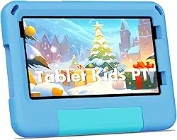 PRITOM TAB7 PRO Tablets infantis de 7 polegadas, 64 GB, 3 GB de RAM atualizado, tablet infantil Android 14 com WiFi, câmera dupla, educação, jogos, software infantil pré-instalado, controle parental