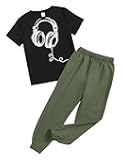 Boys Clothes 2 Piece Outfits Summer Short Sleeve T Shirt Top + Pants Little Kid Casual Clothing Sets