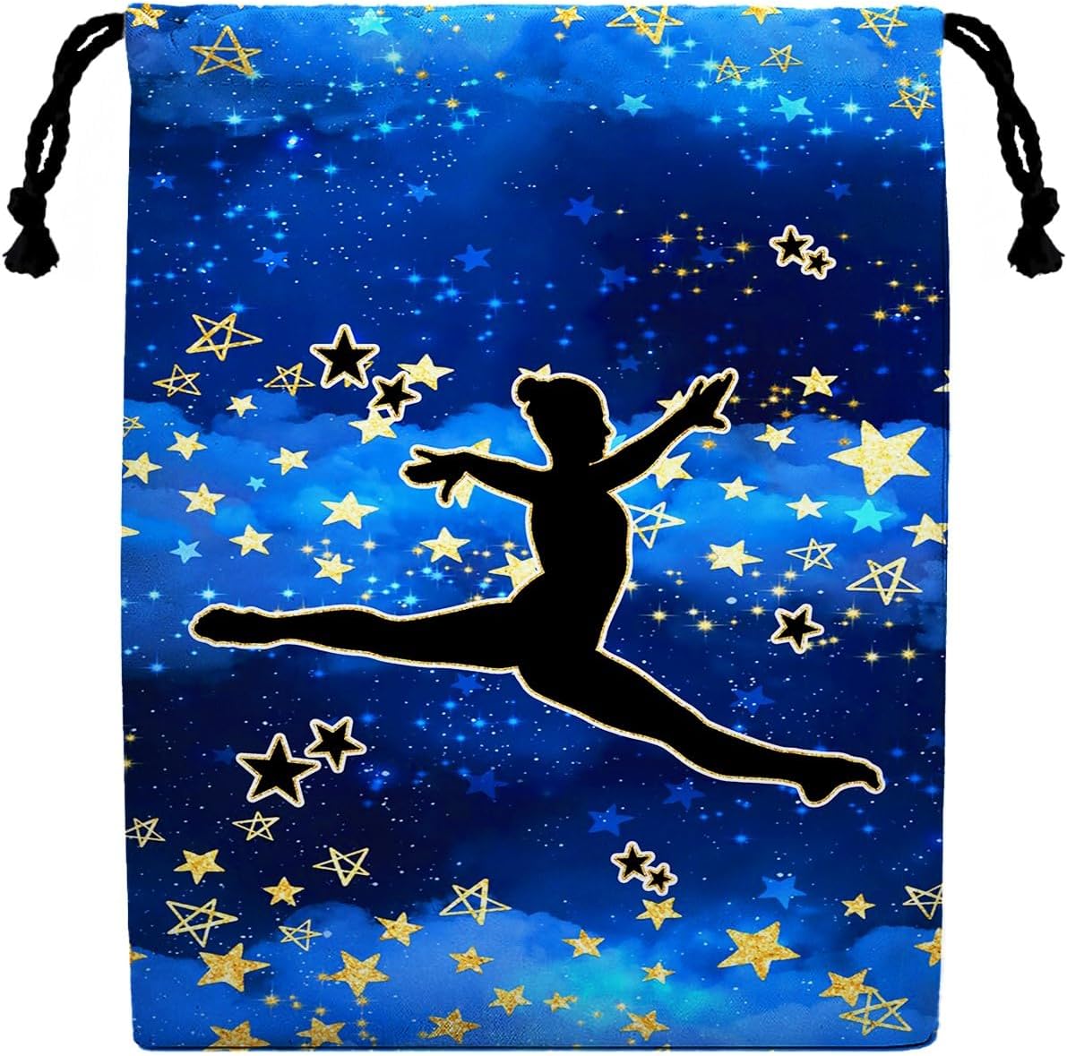 Gymnastics and dance Drawstring Gym Bag Waterproof Gymnastics Grip Storage Pouch, Sport String Sackpack for Men Women
