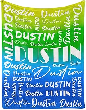 Name Blanket Personalized Name Blanket Customized Blanket with Name Text for Adult Kid Birthday Christmas Mothers Fathers Valentines Day Gift