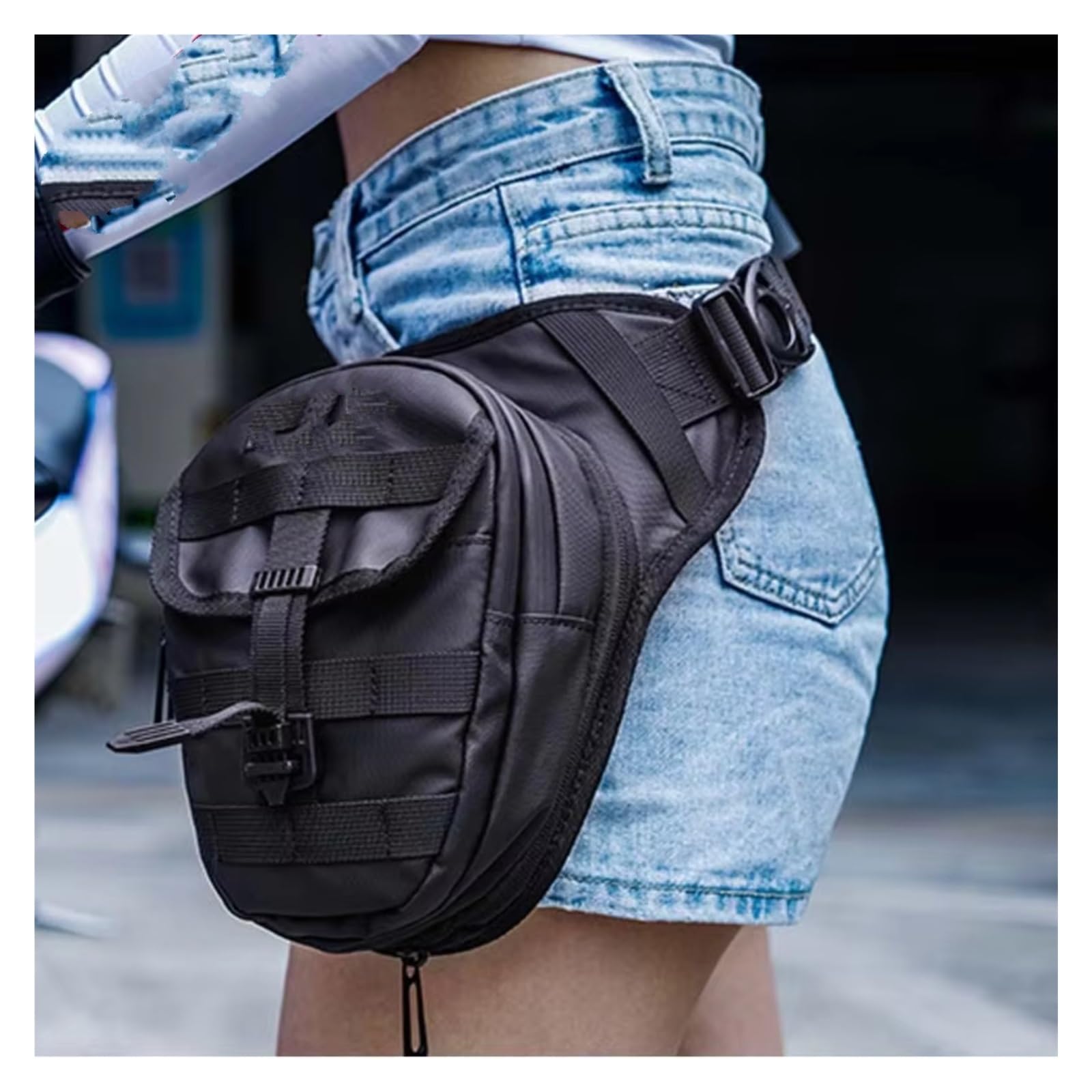 Borsa Portaoggetti Universale Motocicletta Gamba Pesca Musette Sling Parti Accessori Modifica Sostituzione Sacche Moto