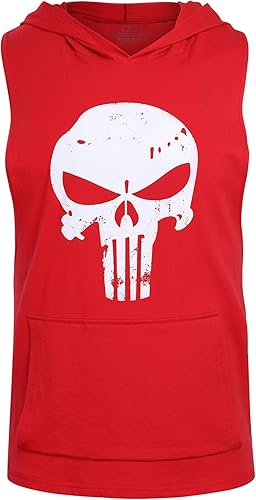 Miniatura 2 de YeeHoo Men's Workout Hooded Tank Tops Bodybuilding Muscle Shirt Sleeveless Gym Training Hoodies