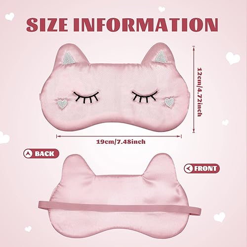 Miniatura 9 de Haysandy Linda máscara de ojos para dormir, 3 piezas de caricaturas, cara de perro, máscara divertida para dormir, suave, ligera, para dormir, para