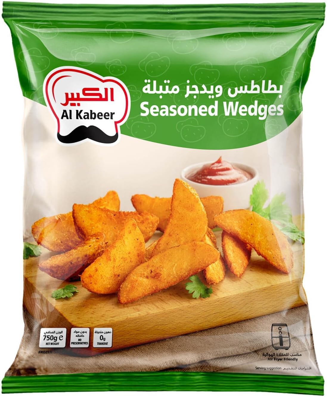 Al Kabeer Seasoned Wedges, 750 g