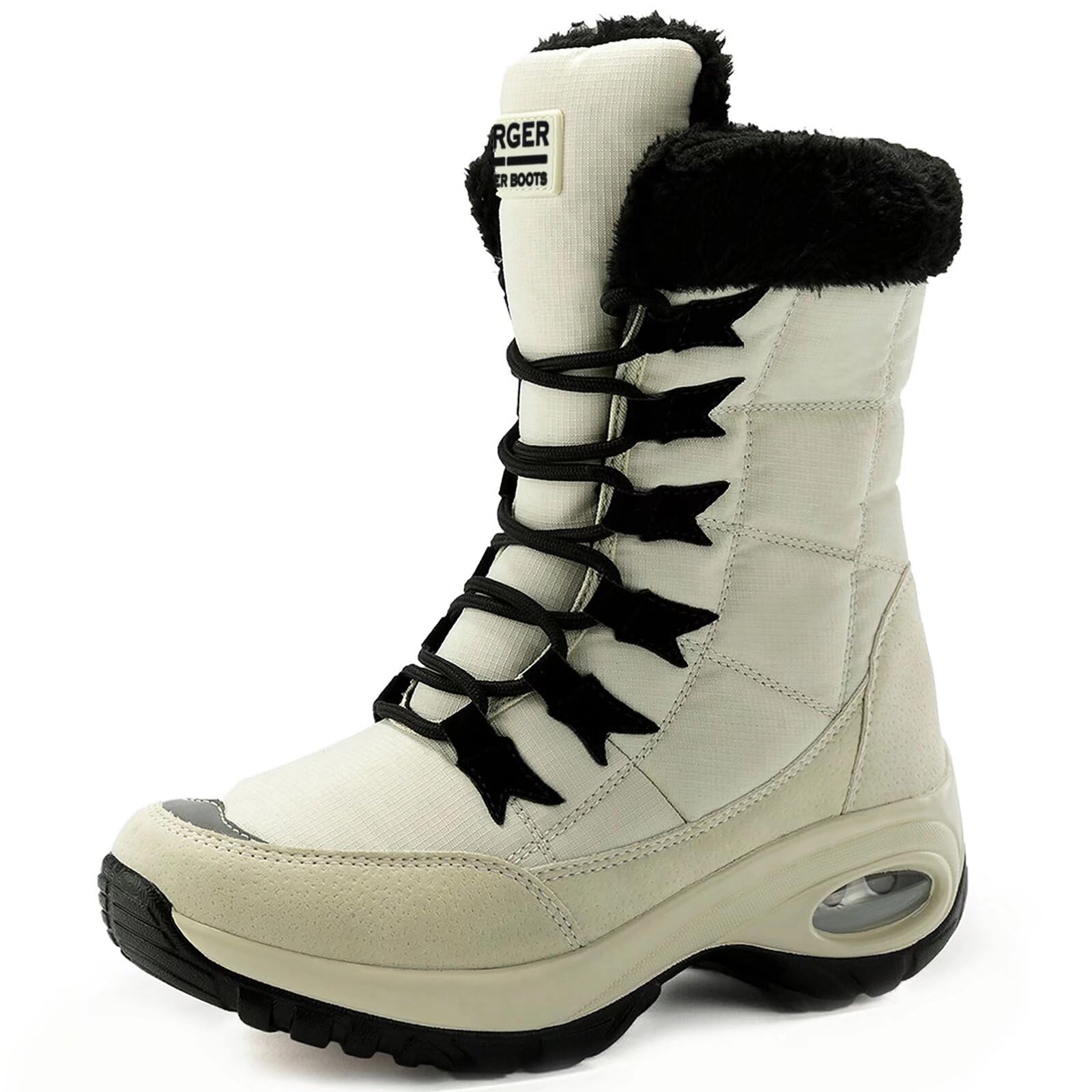 Women's Winter Boots, Waterproof Warm Fur Lining
