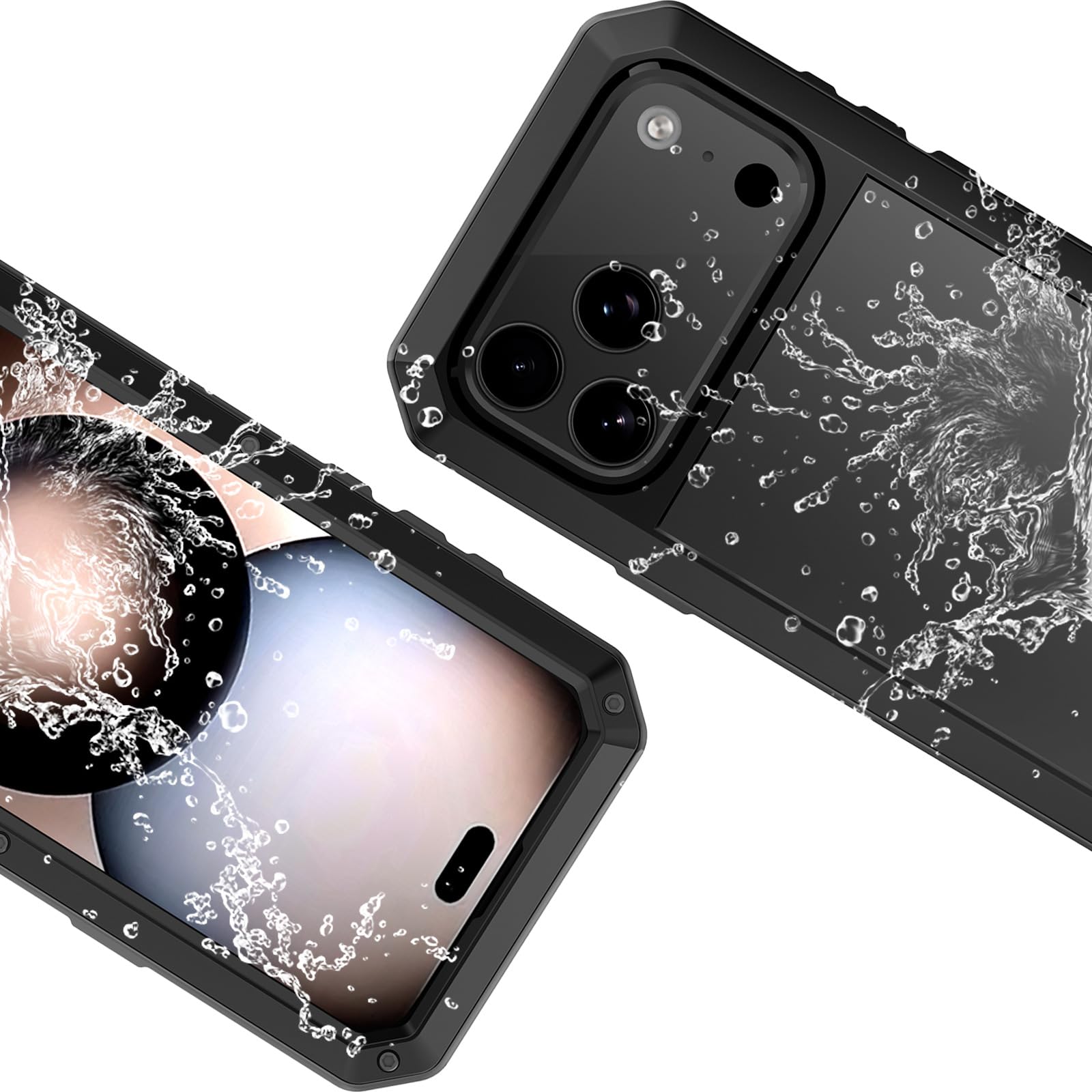 Metalowe Etui Dla iPhone 18 Pro Max/18 Pro, Military Screen Protector