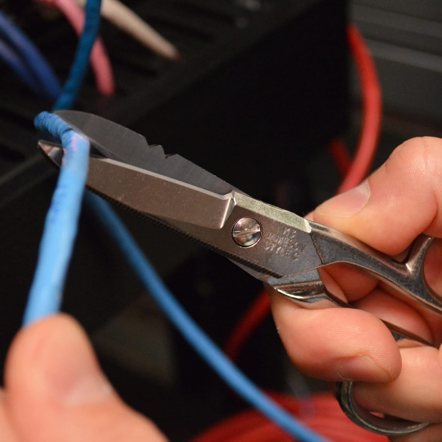 Jameson 32-21NS-3PK Electrician Splicer Scissors, 5-1/4 in, 3-Pack