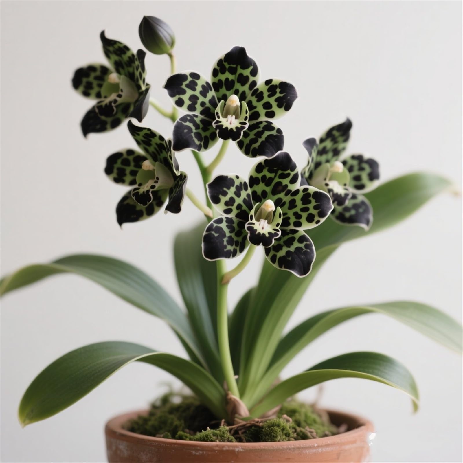 Fragrant Cymbidium Orchid&Indoor and Outdoor Potted Plants - Easy to Bloom/That Grow Fast/Golden Jade Carving/Garden-8bulbs-E