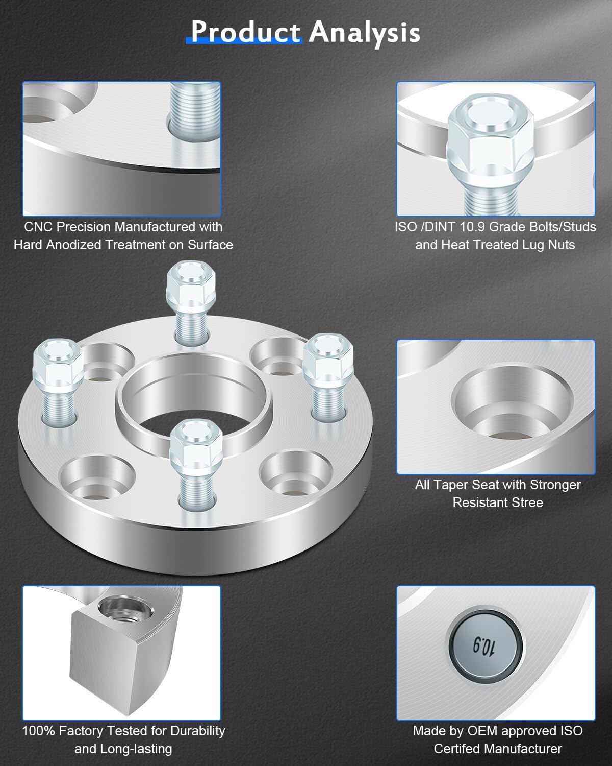 ECCPP 4X 4x4.5 Hub Centric Wheel Spacers Adapter 1 inch 25mm 4x114.3mm to 4x114.3mm 4x4.5 to 4X4.5 66.1mm CB Fit for 2009-2011 for Cube 1993-2001 for Altima 2000-2010 for Sentra