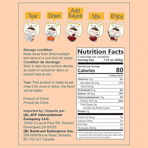 Miniatura 2 de YUHO Shirataki Konjac Fettuccine and YUHO Konjac Shirataki - Sopa de fideos Tom Yum Kung de 9.17 onzas, paquete de 6 fideos Konjac bajos en calorías
