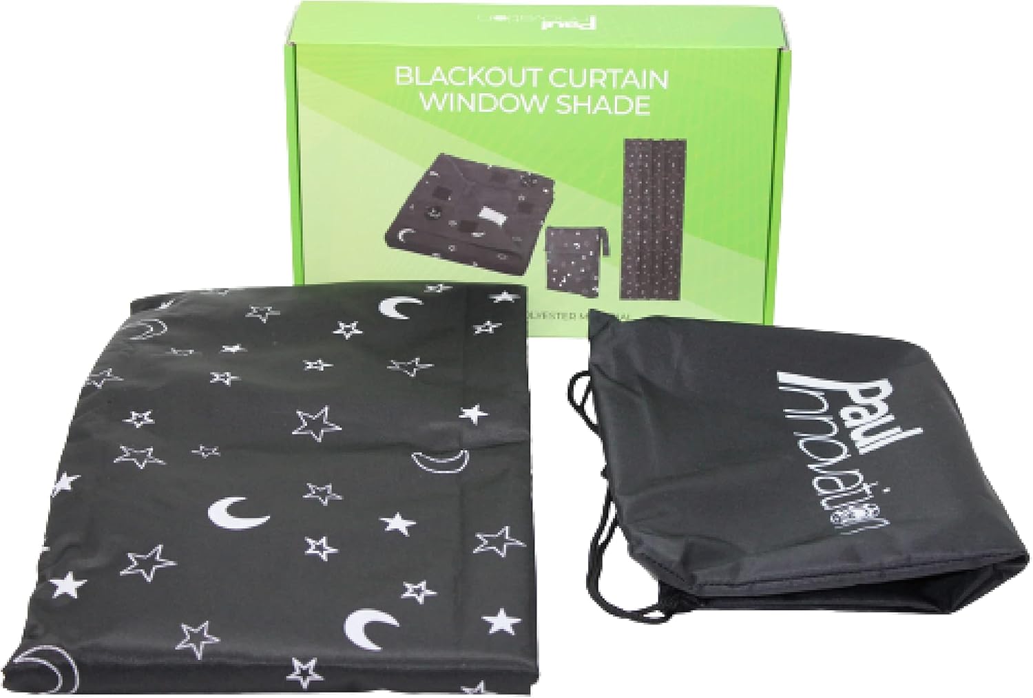 Black 200 * 130 cm Curtain - Portable Blackout Drapes for Nursery, Bedroom, Bathroom, Indoor Privacy & Travel