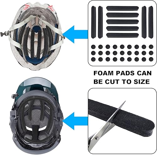 Miniatura 4 de Kit de almohadillas universales de espuma de repuesto, almohadillas universales para casco de Airsoft, almohadillas para casco de bicicleta para