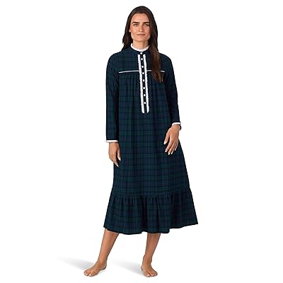 Lanz of Salzburg 50 Highneck Flannel Nightgown Women
