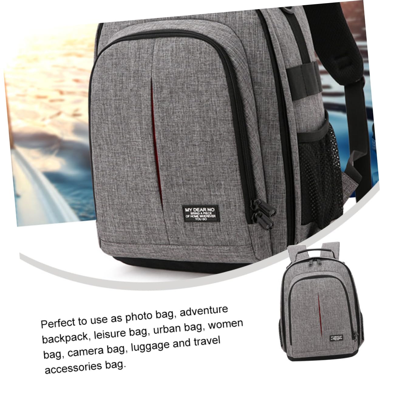 ABOOFAN Borsa per Macchina Fotografica Oxford, Tracolle Comode, Uso Multiplo, Organizzatore e Custodia per Uscita All'aperto