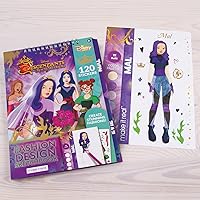 Vista 4 de Make It Real - Cuaderno de bocetos de boda real de Disney Descendants con mesa de luz de trazado. Kit de dibujo y trazado de diseño de moda