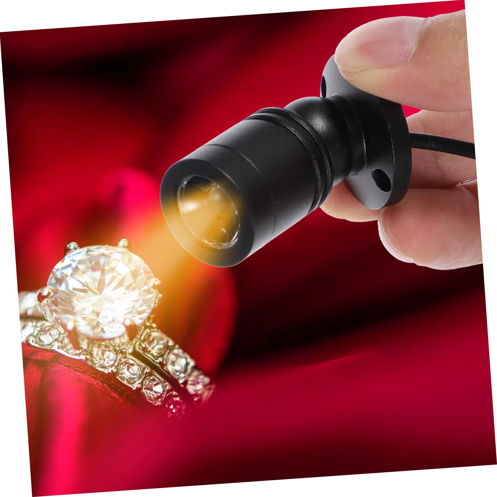 4x Dimmbare Mini-LED-Strahler, USB, 6000K Weißlicht - Für Vitrinen, Schränke & Akzentbeleuchtung