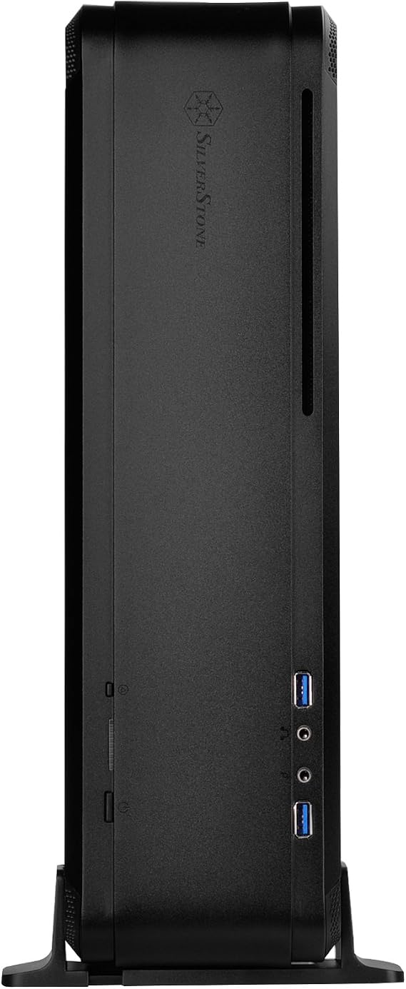 Silverstone Technolgo Aluminum Unibody Mini-Itx Small Form Factor Computer Case Support in Black FTZ01B-USA