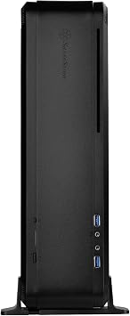 Silverstone Technolgo Aluminum Unibody Mini-Itx Small Form Factor Computer Case Support in Black FTZ01B-USA