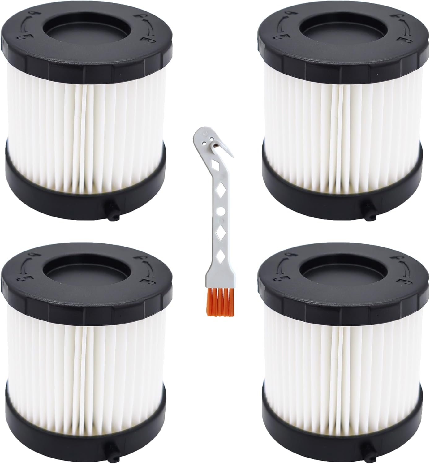 4 Pack Jobsite Filter A32HF01 Replacement For Ryobi 18V ONE+ HP Brushless Handheld Vacuum PBLHV701 PBLHV701K, Compare to Part# A32HF01