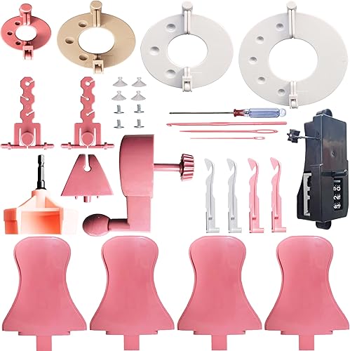 Juego de 32 piezas de accesorios para máquina de tejer Sentro 4048 varias herramientas de repuesto para máquinas de tejer redondas de telar de