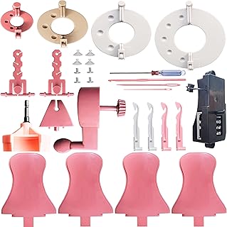 32 Pcs Set Sentro 40/48 Knitting Machine Accessories，Various Weaving Loom Round Knitting Machines Replacement Tools Include Adapter，Handle，Tensioner，Digital Counter and Knit Hook Kit for Adults & Kid