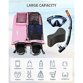 WANDF Swim Bag Mesh Drawstring Backpack with Wet Pocket Beach Backpack for Swimming, Gym, and Workout Gear (Pink)