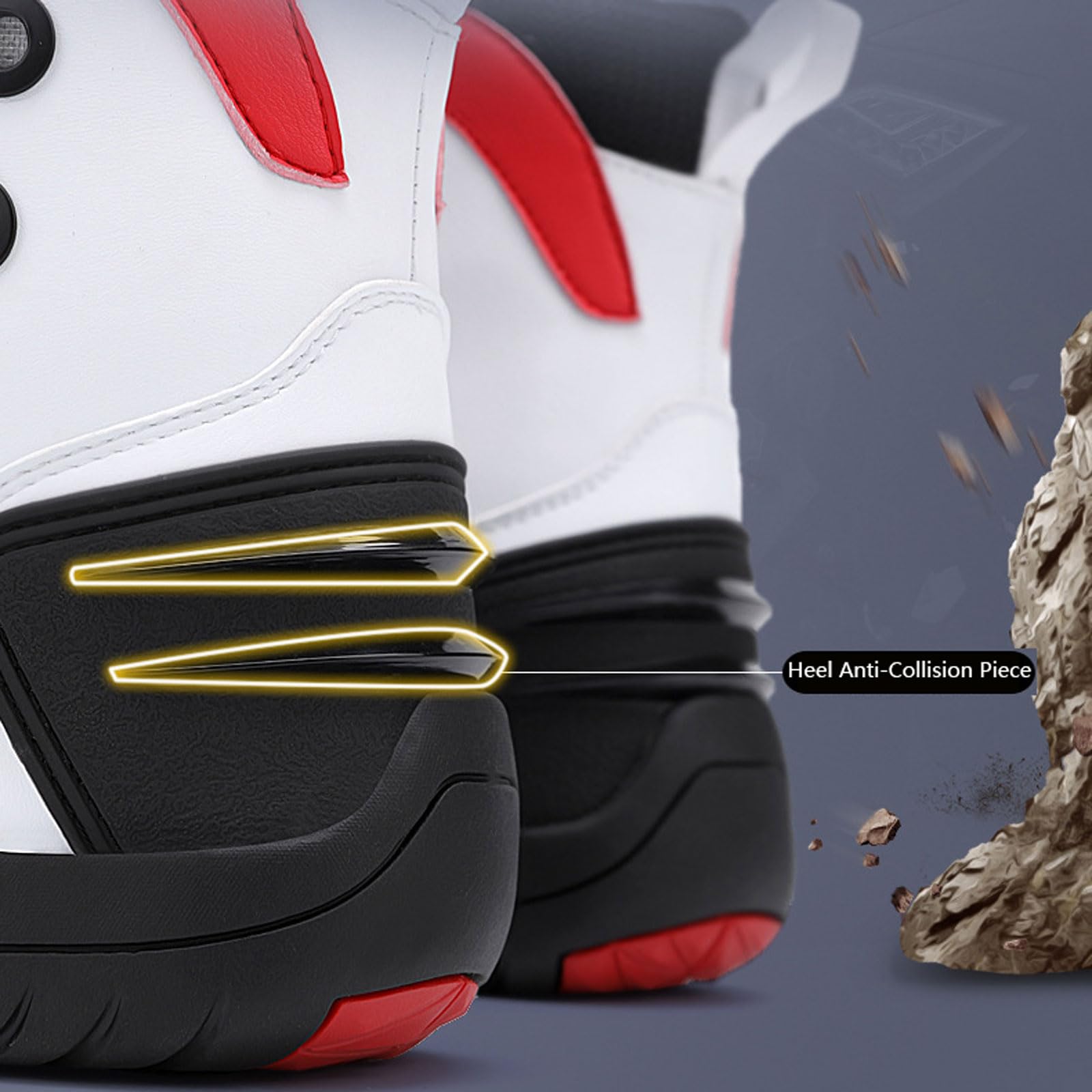 Chaussures De Moto DéContractéEs AntidéRapantes Chaussure Moto Femme Chaussures De Moto De Rallye Tout-Terrain Semelle AntidéRapante DéContracté Classiques Femme