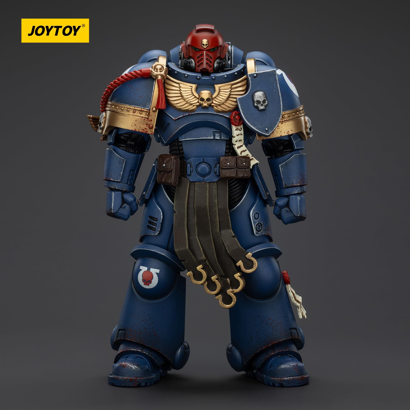 JOYTOY Warhammer 40k Space Marine 2, Ultramarines Sergente Gadriel, Edizione da Collezione 1/18, Figura d'Azione Modello da Collezione ed Esposizione