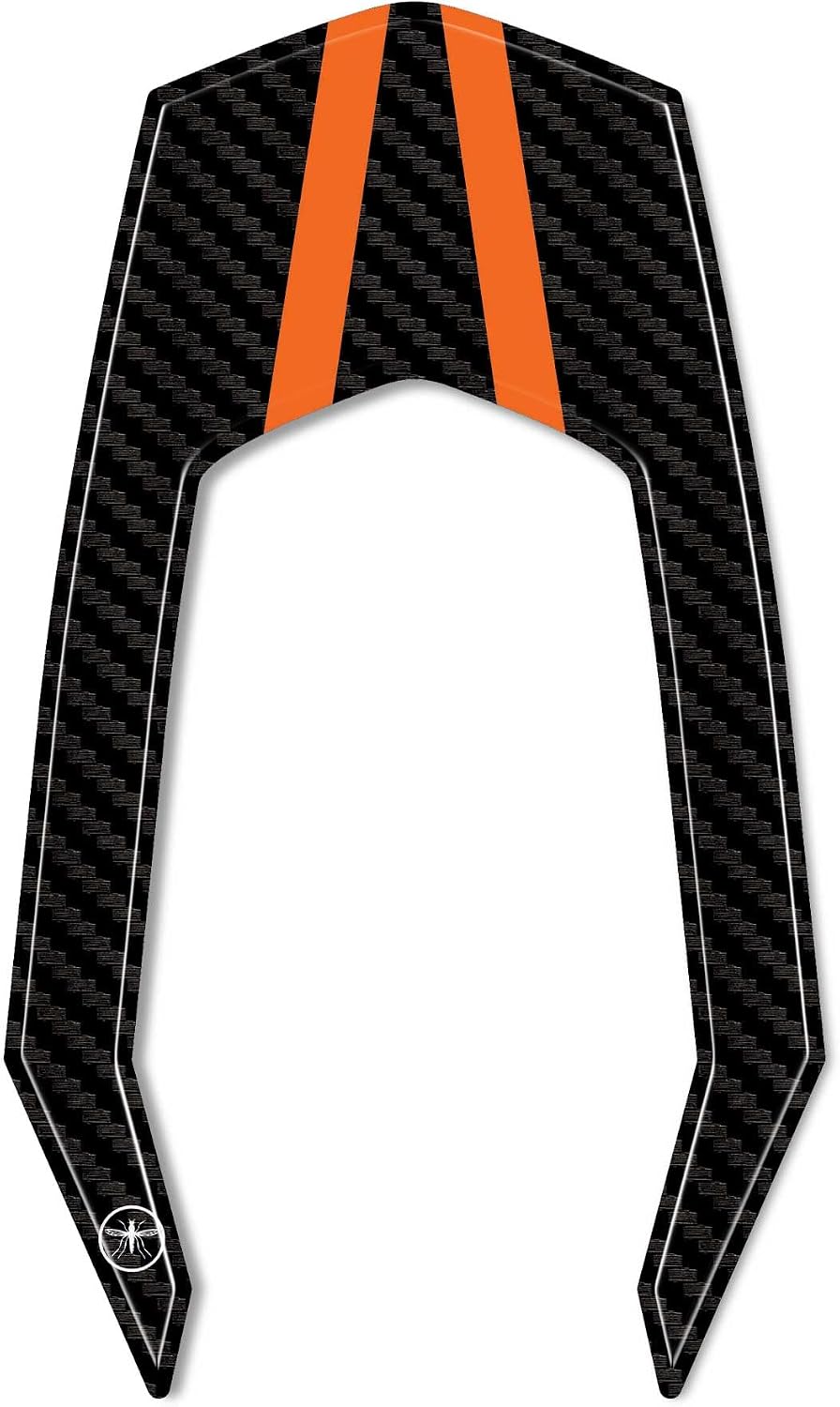 labelbike - 3D Stickers Motorcycle Fender Mudguards Protection and Decoration in Resin Compatible with KTM 1390 Super Duke R - Color Orange