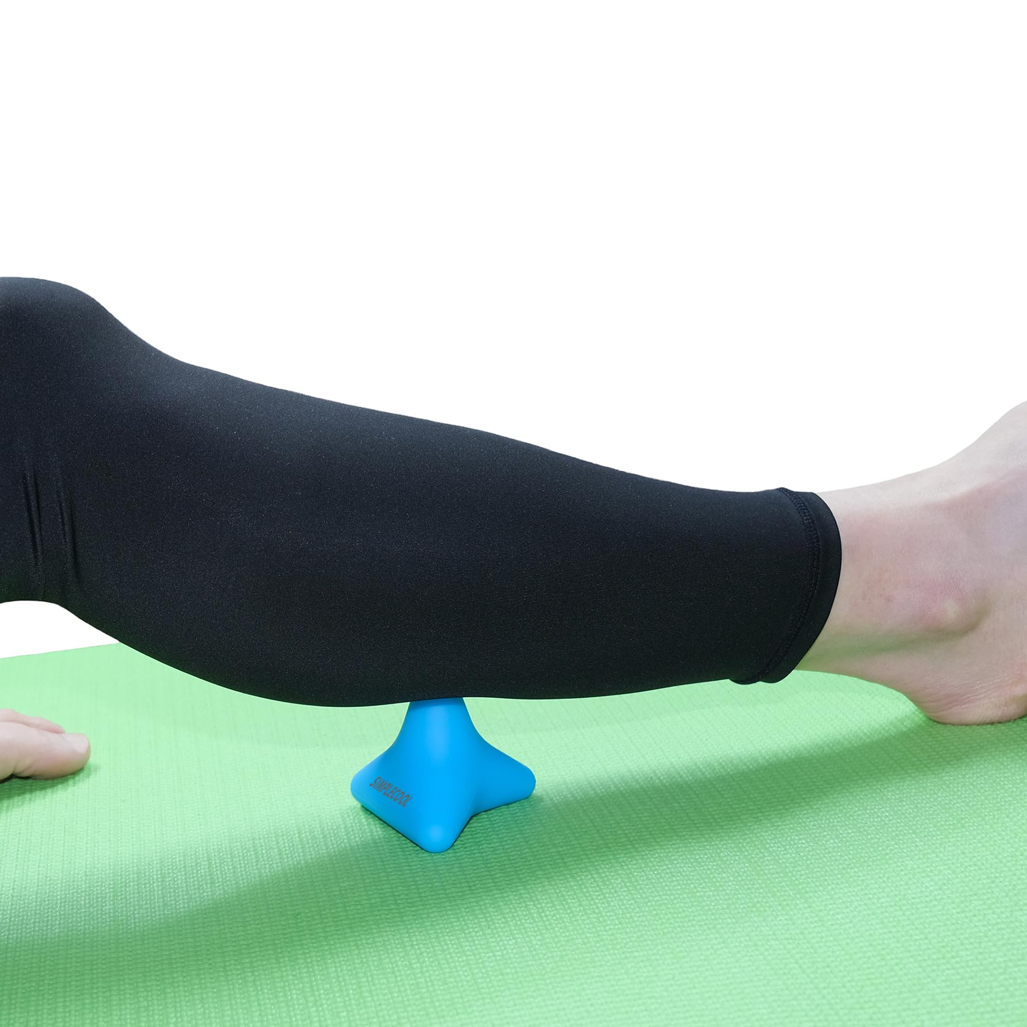 Manual Trigger Point Massage Tool. Small Massager Ball for Deep Tissue Myofascial Release Physical Therapy Foot Plantar Fasciitis Pain Relief Muscle Knot Psoas Hip Flexor Iliacus Release 3×2.6″(Blue) 7