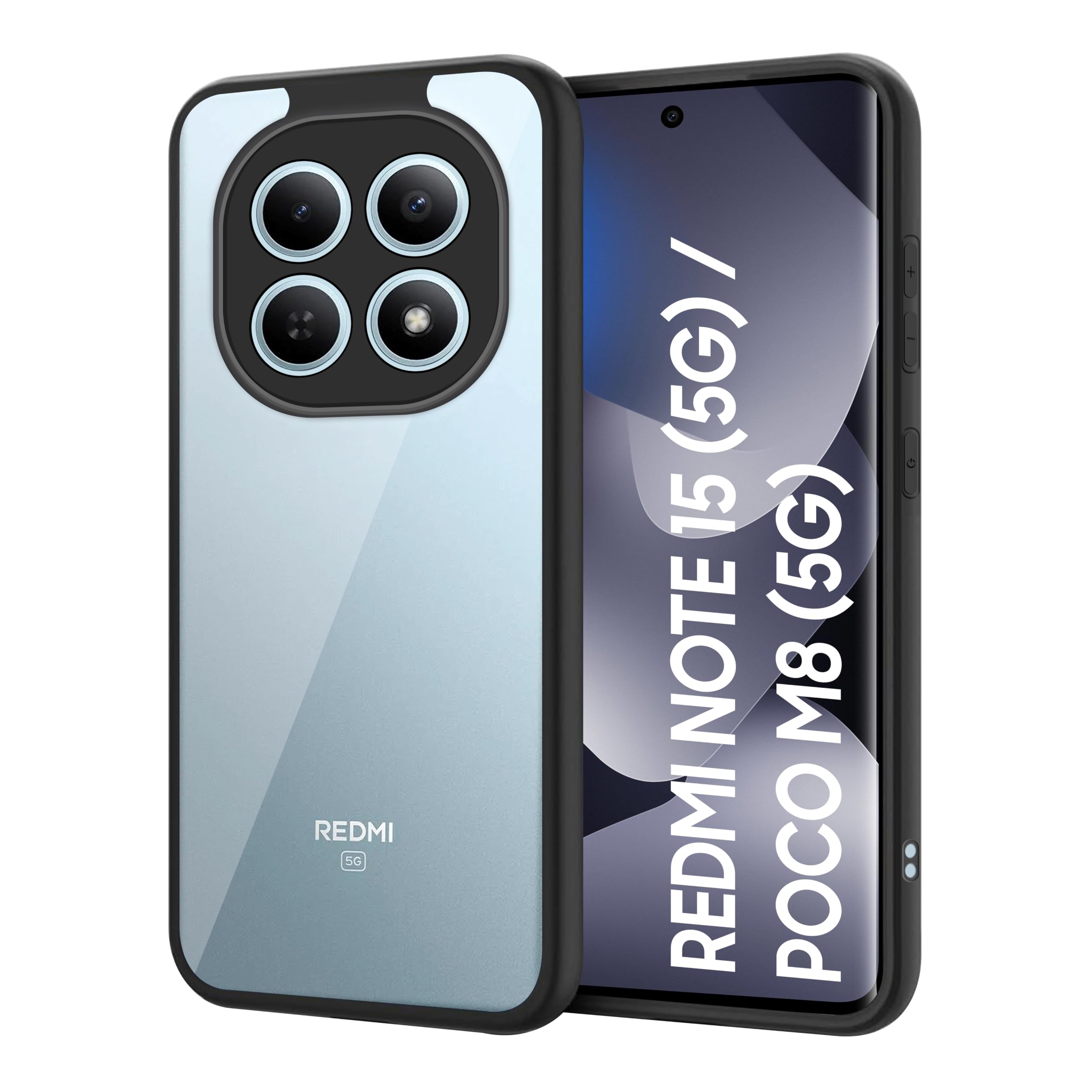 CEDO Backcover for Redmi Note 15 (5G) / Poco M8 (5G) Black - Image 1