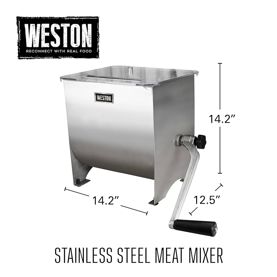 Amazon | Weston ステンレススチール ミートミキサー 22ポンド