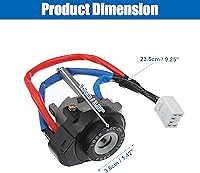 Vista 6 de ACROPIX Interruptor de arranque de cilindro de bloqueo de encendido para automóvil con 2 llaves para Hyundai Sonata GLS Limited - Paquete de 1 negro