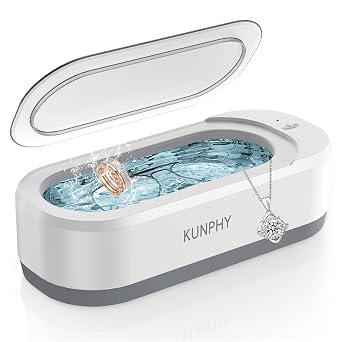 kunphy 2024 Ultrasonic Cleaner, For Home Use, 11.8 fl oz 350 ml, 46,000 Hz, Glasses, Watch Accessories, Cleaning Glasses Cleaner