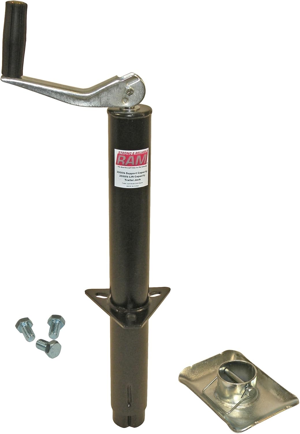 A-Frame Trailer Jack with Foot and Mounting Hardware