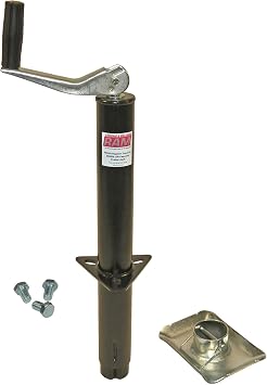 RAM A-Frame Trailer Jack with Foot and Mounting Hardware