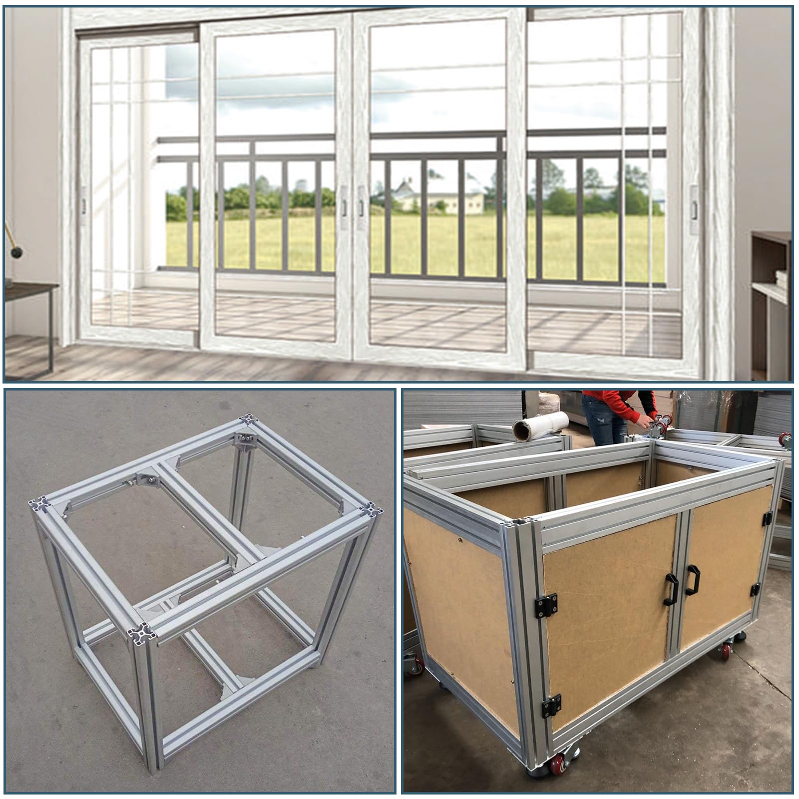 6 Pièces 30x30 Droit Ligne Connecteur,Profil en Aluminium Droit Ligne Connecteur,Support de Plaque Plate à Rainure en T avec Vis M6x8 pour Profilés de Bâtimentprofilé en Aluminium,Argent
