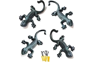 Outdoor Cast Iron Pool Towel Hooks: Chic Gecko Wall Hooks for Every Home