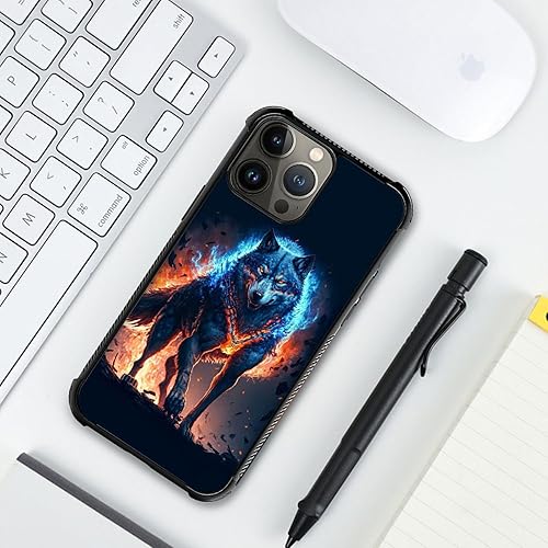 Vista 24 de Case for iPhone 15 Plus - Stained Glass Mosaic Fiesta Fun Case with Tempered Glass Back and Soft Silicone TPU Shock Protection