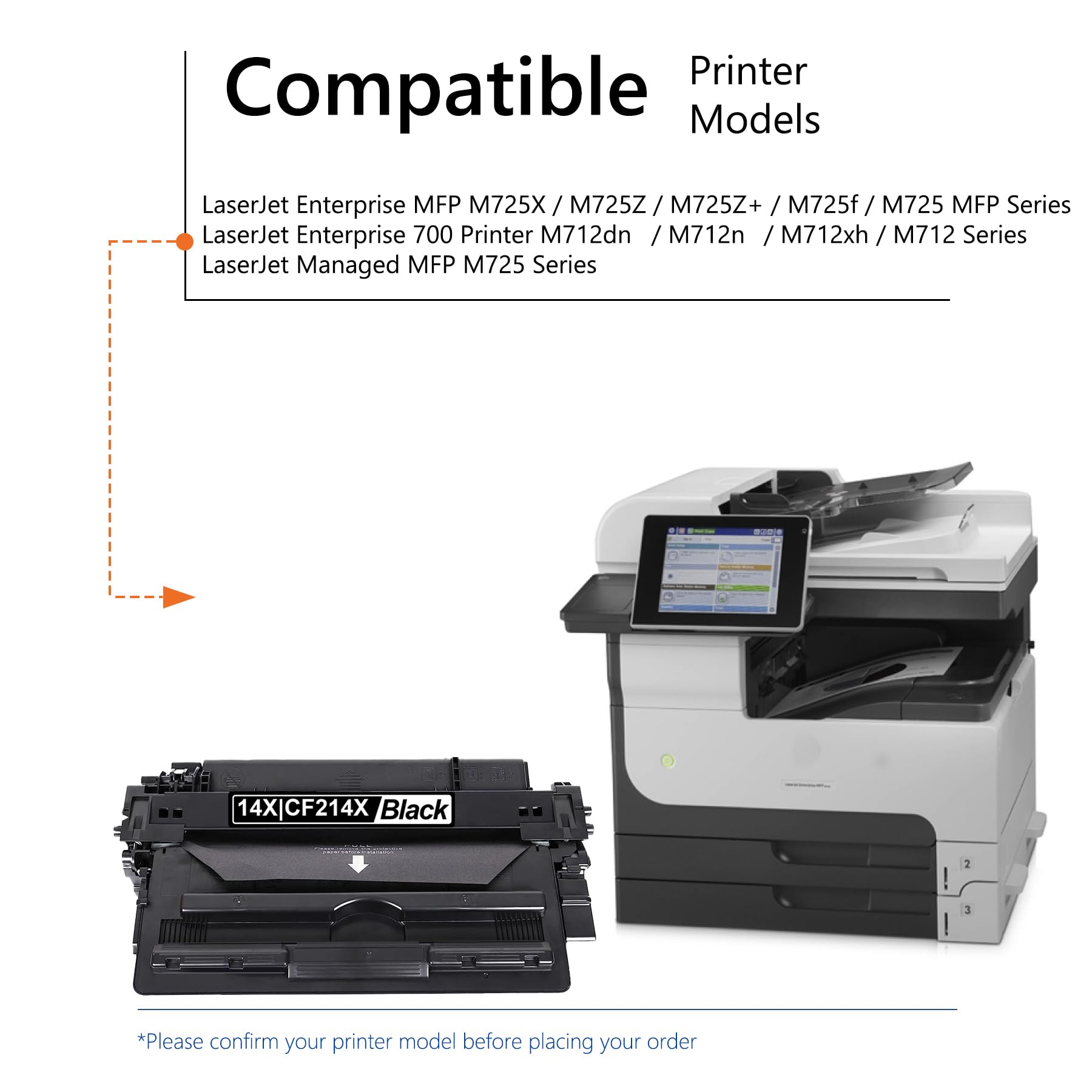 TONER Compatibile PER HP BL-CF214X LaserJet Enterprise 700 Printer M712 / LaserJet Enterprise 700 MFP M725dn / LaserJet Enterprise 700 MFP M725f - Foto 10