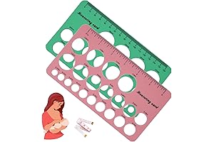Legendairy Milk Nipple Ruler 3-piece Set, Breast Pump Flange Sizing Measurement Tool